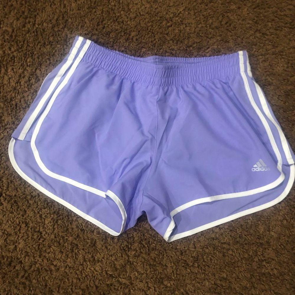 Brand‎ New Adidas M20 Shorts For Women Size Medium Light Purple Shorts - Picture 4 of 6